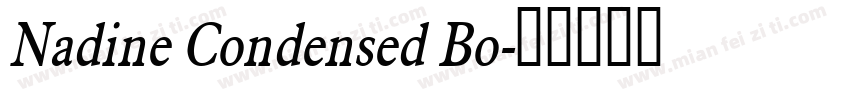 Nadine Condensed Bo字体转换